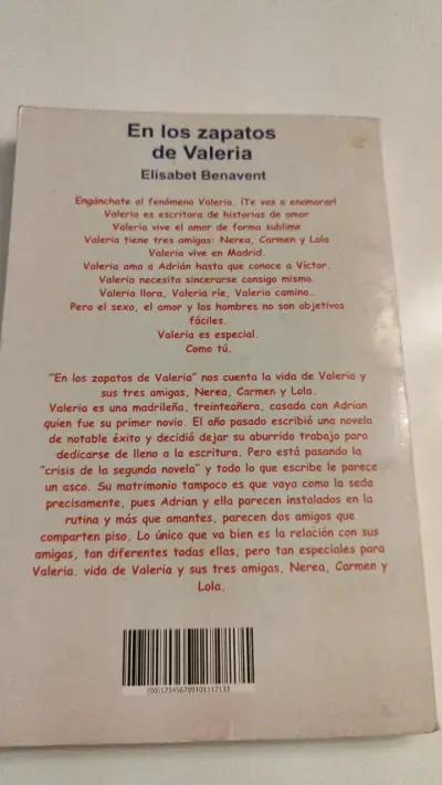 Libro 'En los zapatos de Valeria' de Elísabet Benavent - miniatura 3