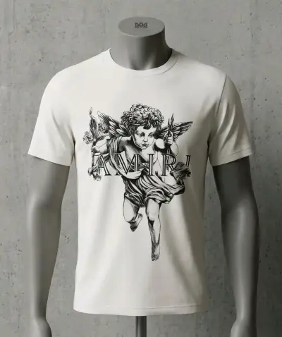 Polera Negra Armani Exchange Estampado Estatua - miniatura 3