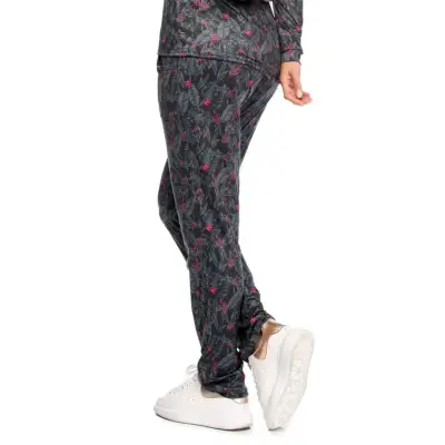 Pijama - multiuso de mujer estampado floral gris - miniatura 3