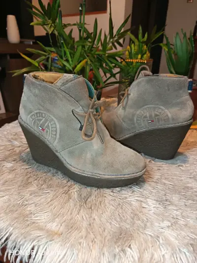 Botines de gamuza con plataforma Tommy Hilfiger - miniatura 1
