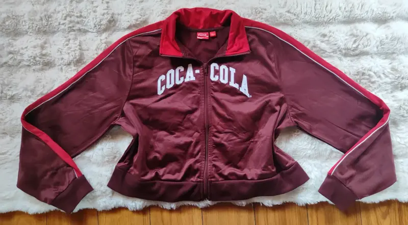 Chaqueta Coca-Cola burdeos con cierre - 2