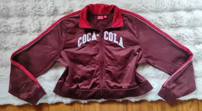 Chaqueta Coca-Cola burdeos con cierre - miniatura 2