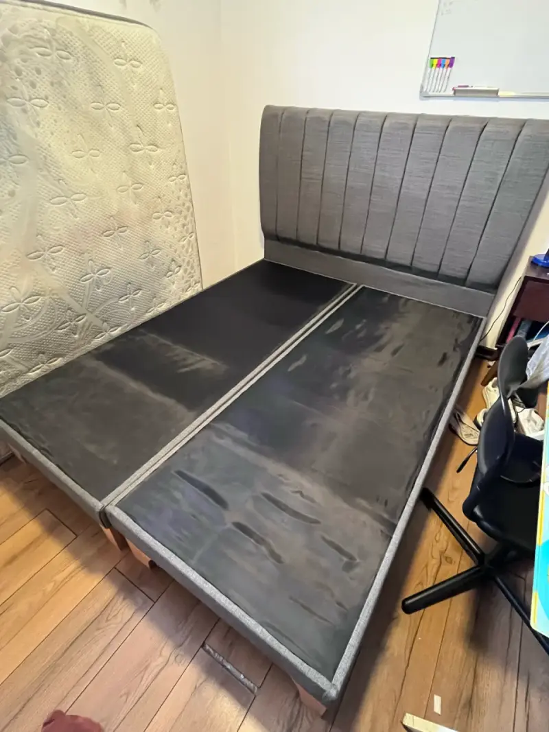 Cama de dos plazas con respaldo - 2