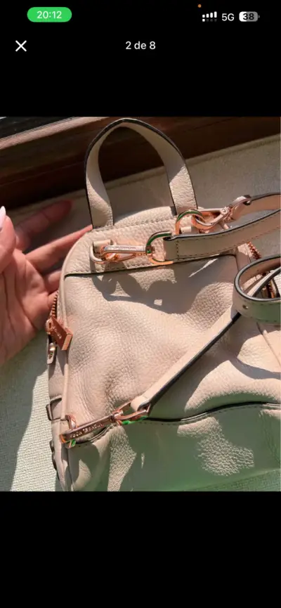 Mochila mini Michael Kors palo rosa 💐  con flores - miniatura 3