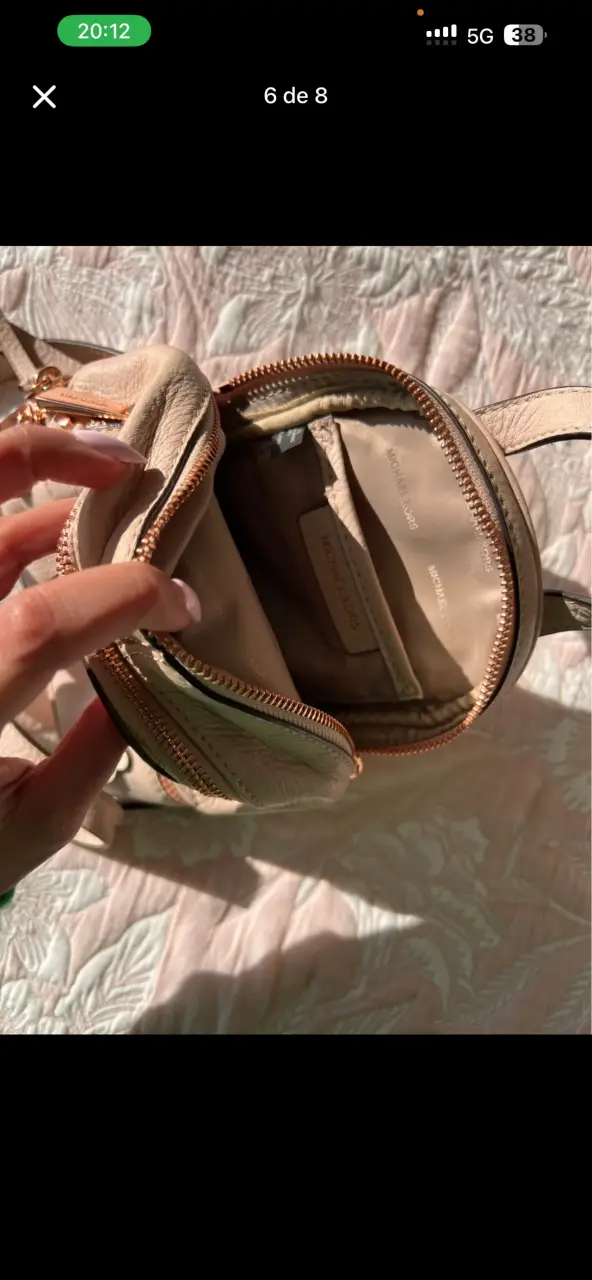 Mochila mini Michael Kors palo rosa 💐 con flores - 4
