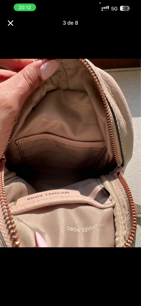 Mochila mini Michael Kors palo rosa 💐 con flores - 6