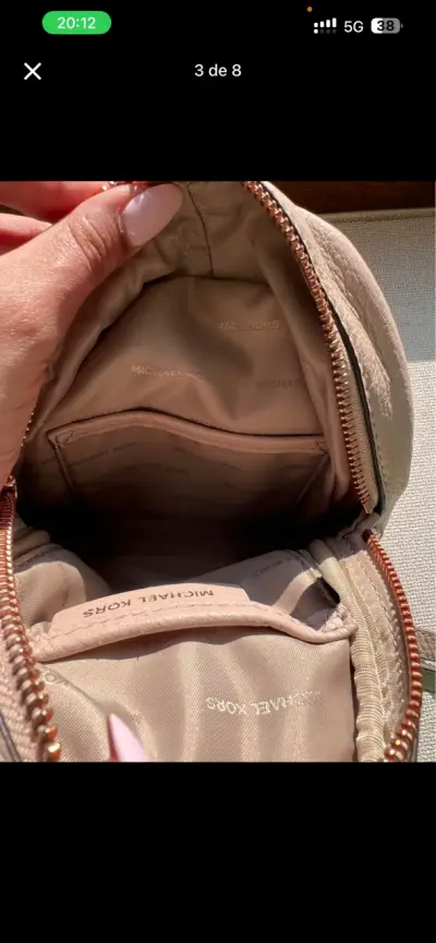 Mochila mini Michael Kors palo rosa 💐  con flores - miniatura 6