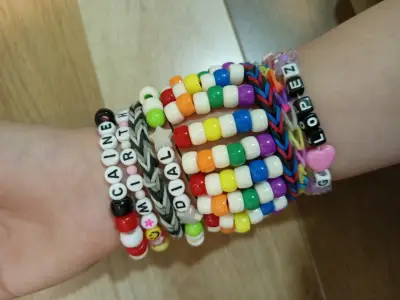 Kandi pulseras cinturones accesorio collares - miniatura 3