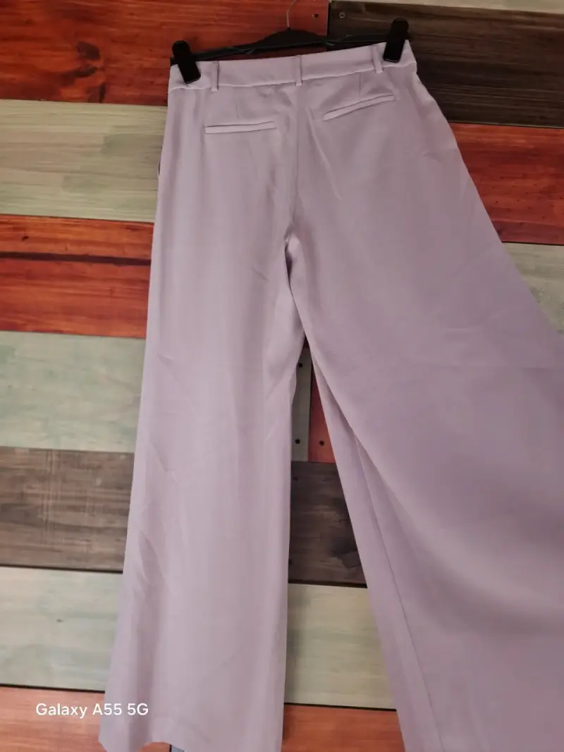 Pantalones anchos de mujer color lila - 2