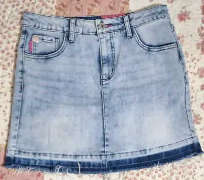 Falda de mezclilla azul claro Ellus talla M - miniatura 1