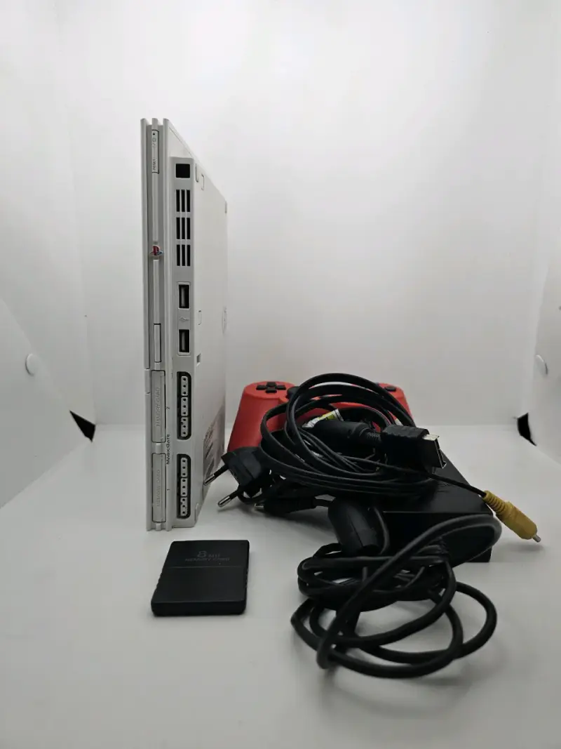 Sony PlayStation 2 Slim blanca - 4