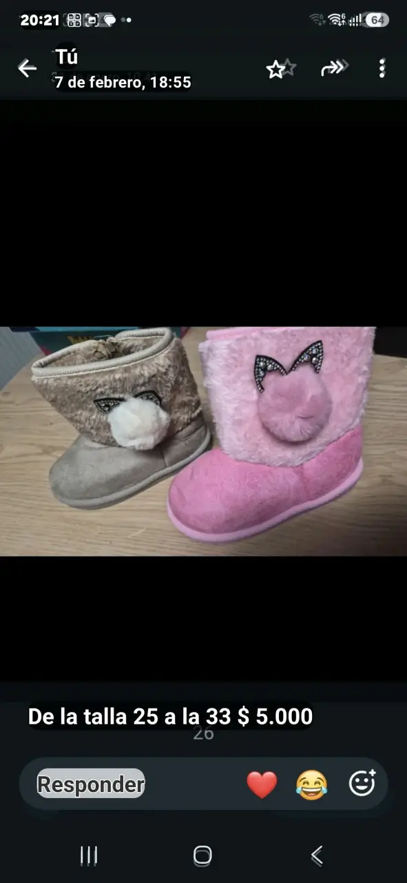 Botas de invierno para niñas con diseño de orejas - 1