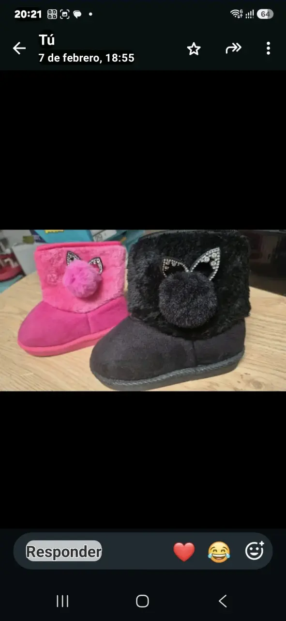 Botas de invierno para niñas con diseño de orejas - 2