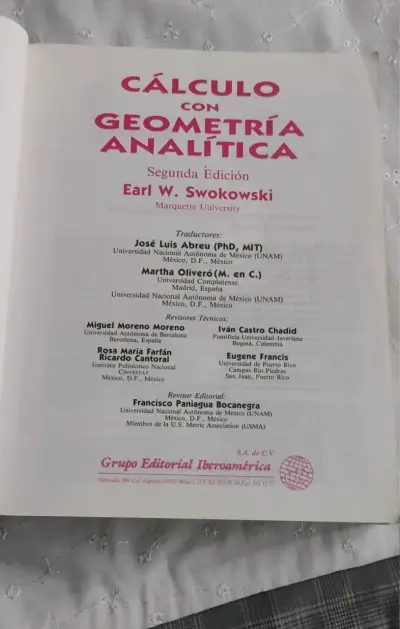 Libro Cálculo con Geometría Analítica Segunda Edición - miniatura 2