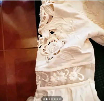 Vestido de Novia Vintage con Encaje Floral - miniatura 6