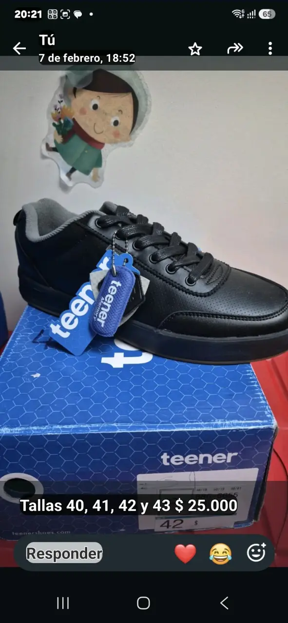 Zapatillas escolares negras Teener talla 30 - 4