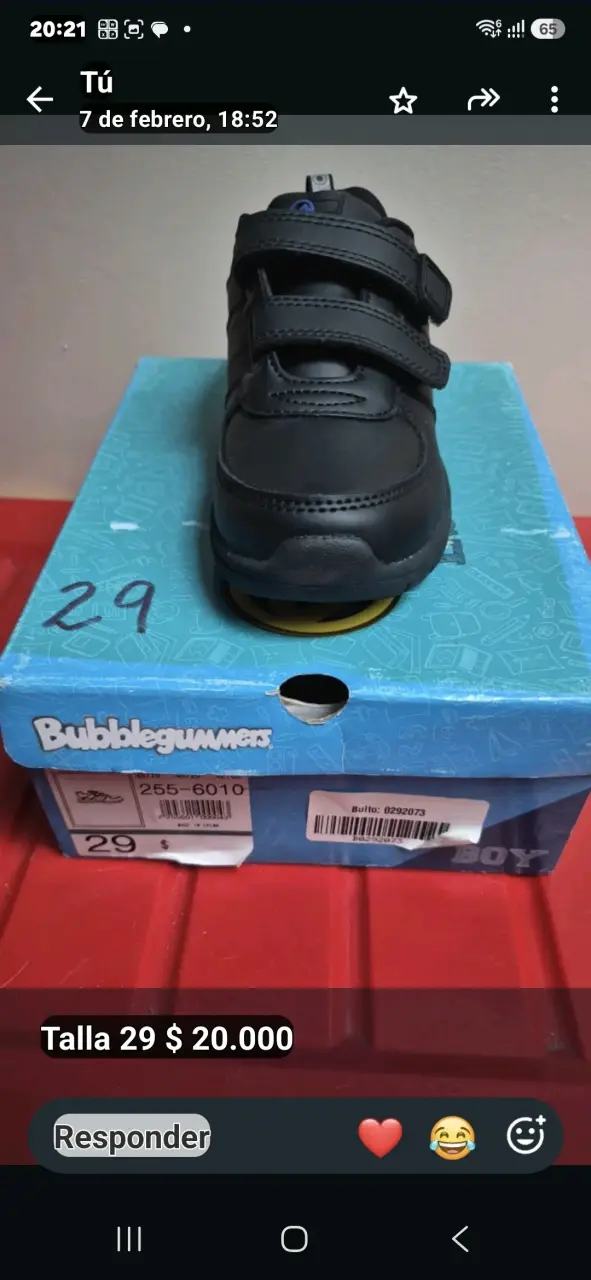 Zapatillas escolares negras Teener talla 30 - 6