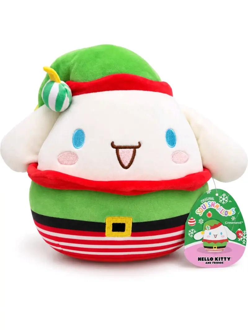 Peluche Squishmallows Cinnamoroll Navidad