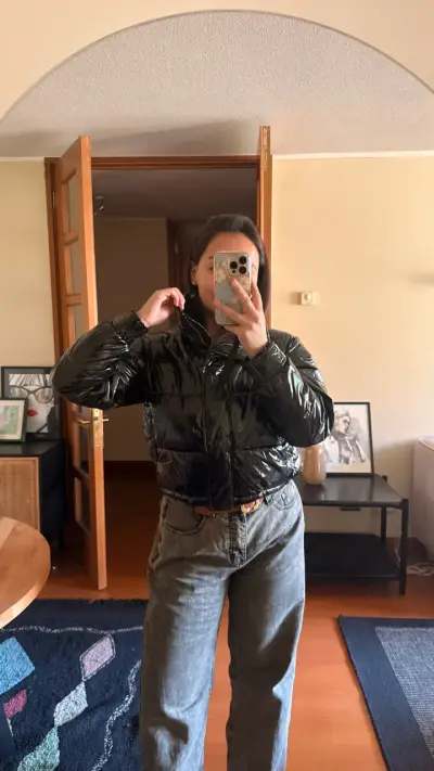 Chaqueta acolchada negra Mango casual - miniatura 5