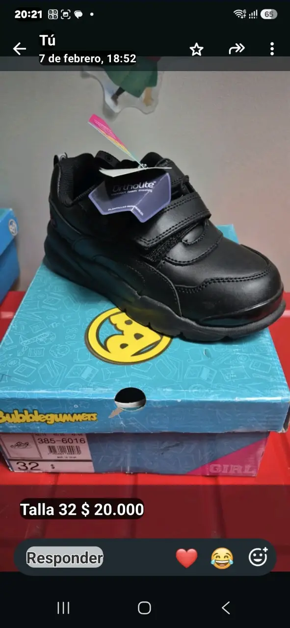 Zapatos escolares negros Bubblegummers - 1