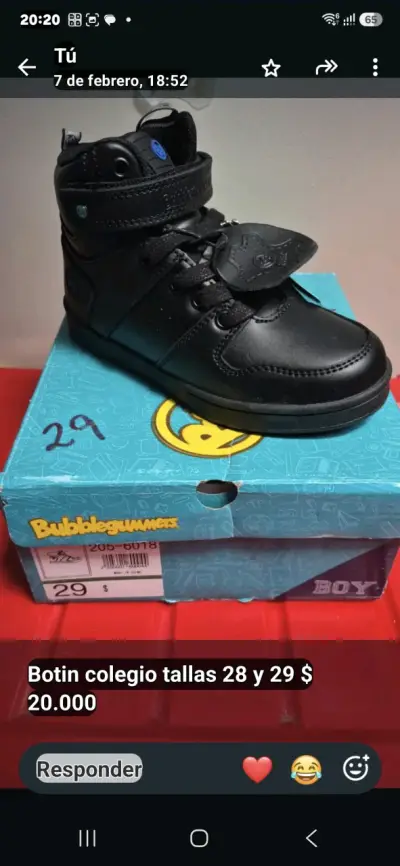 Zapatos escolares negros Bubblegummers - miniatura 6