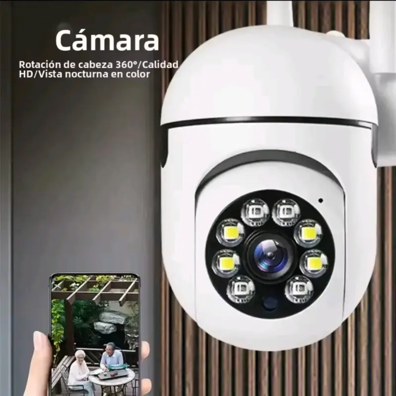 Cámara de seguridad con rotación 360°