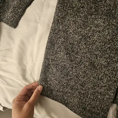 Abrigo largo gris H&M Divided para mujer - miniatura 3