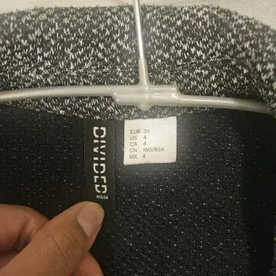 Abrigo largo gris H&M Divided para mujer - miniatura 4