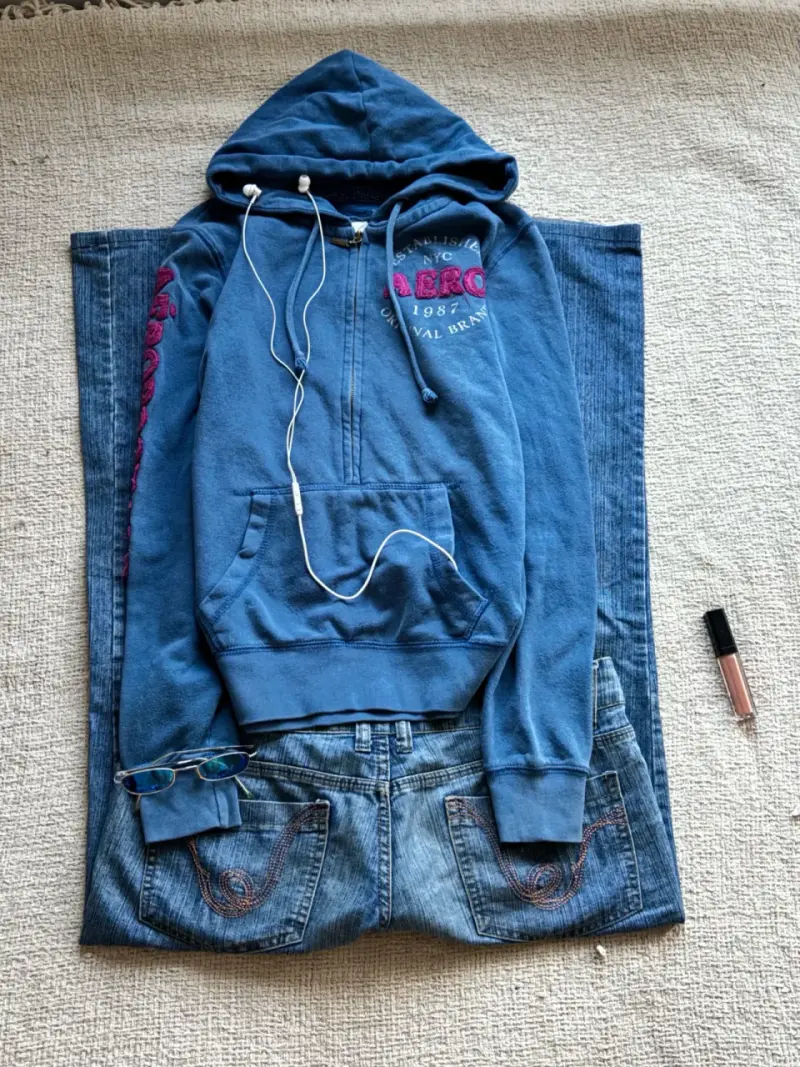 Polerón azul Aeropostale Y2K - 2