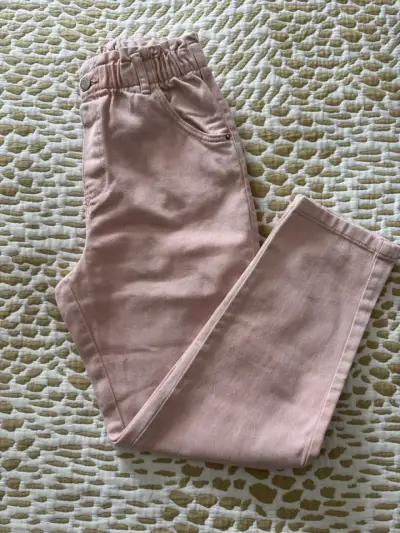 Jeans rosados para niña H&M talla 8-9 años - miniatura 2