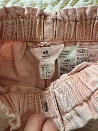 Jeans rosados para niña H&M talla 8-9 años - miniatura 3