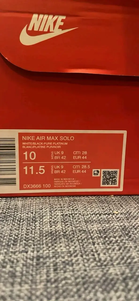 Zapatillas Nike Air Max Solo Blanco y Negro - 3