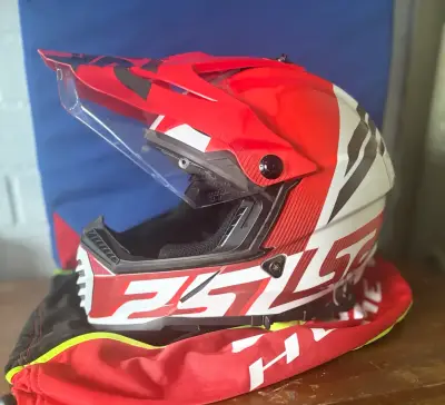 CASCO PARA MOTO LS2 MX436PIONEER EVO EVOLVE ROJO - miniatura 1