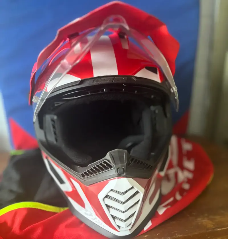 CASCO PARA MOTO LS2 MX436PIONEER EVO EVOLVE ROJO - 2