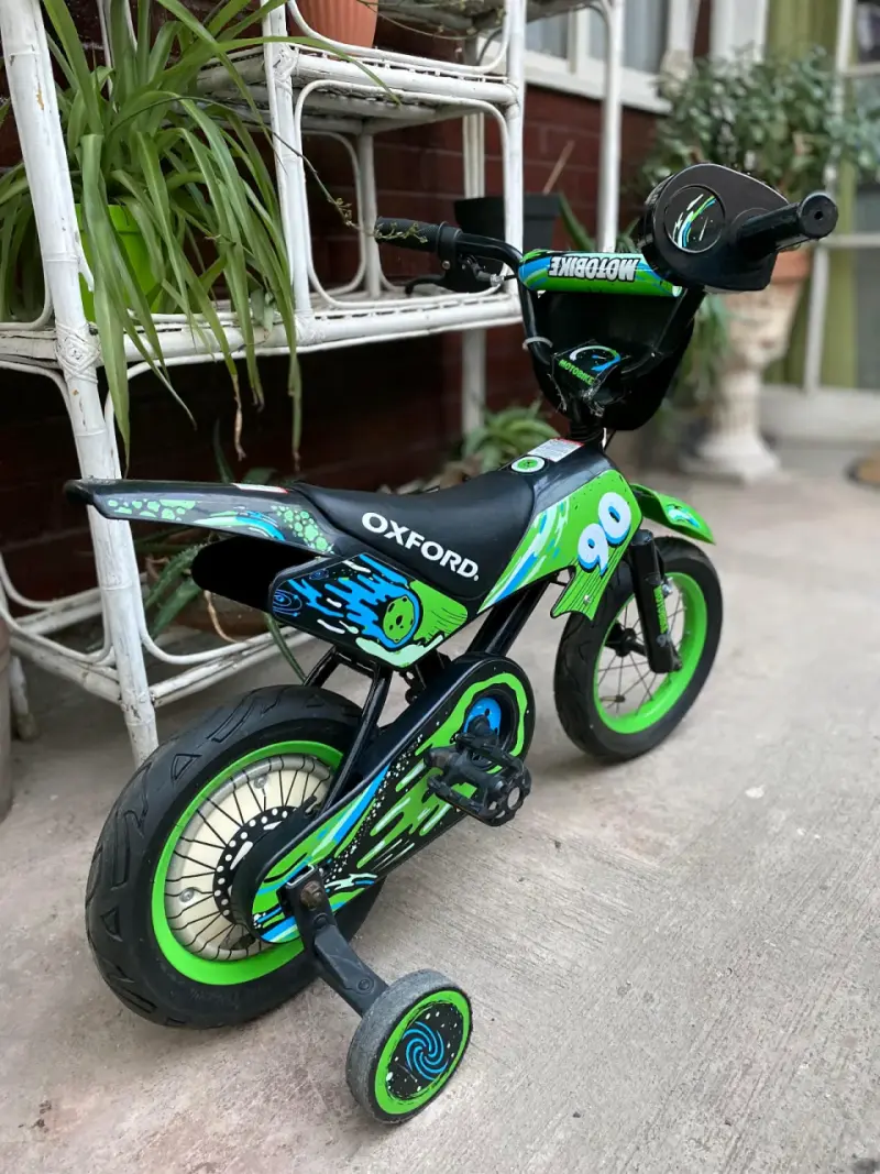Bicicleta infantil Oxford 12" Motobike verde - 2