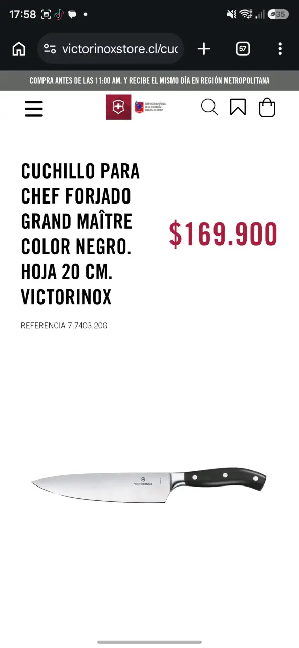 Cuchillo de Chef Victorinox Grand Maître 20 cm - 4