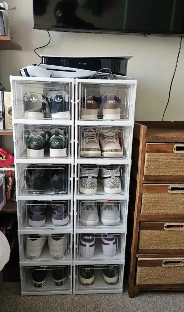 Organizador de Zapatos Apilable Transparente - 2