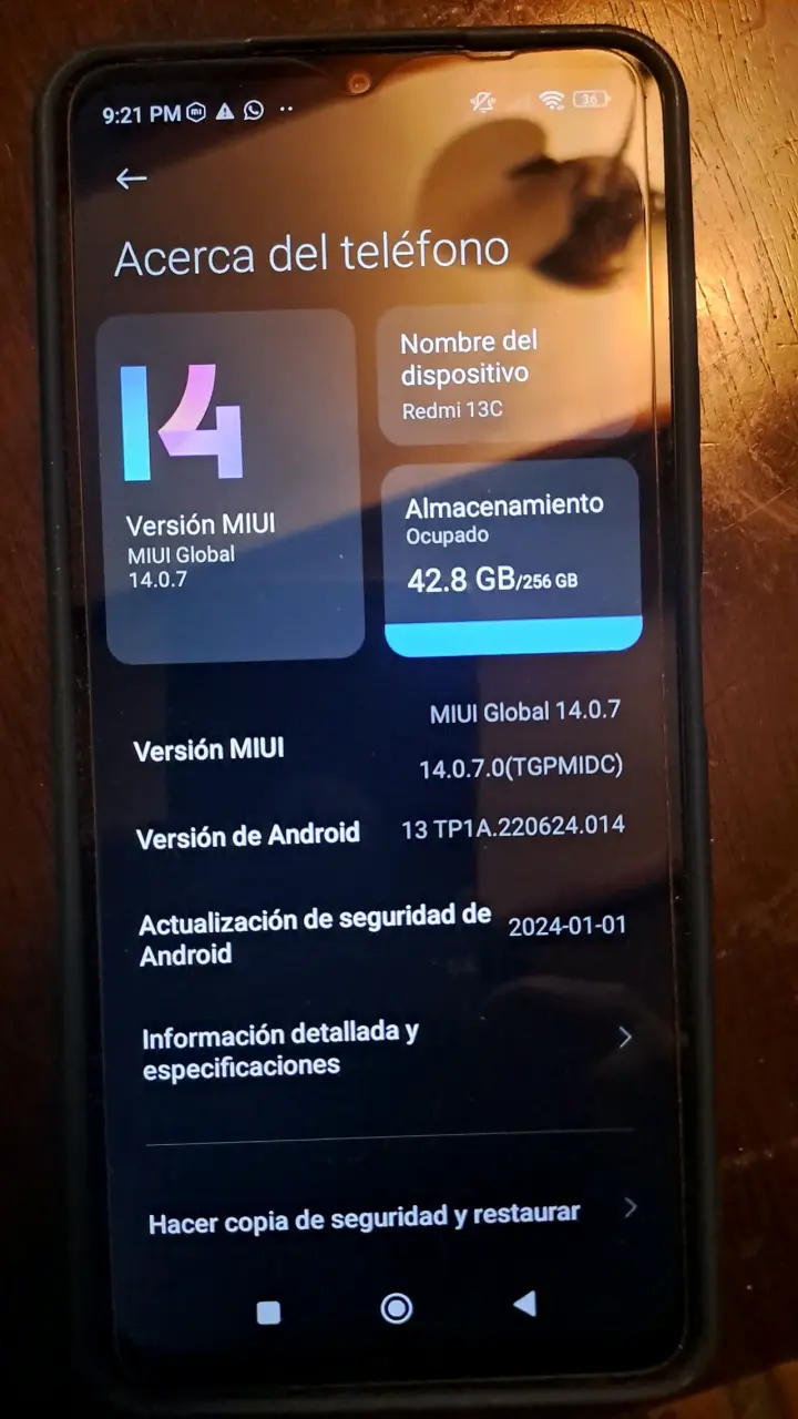 Smartphone Xiaomi Redmi 13C 256GB Azul - 1