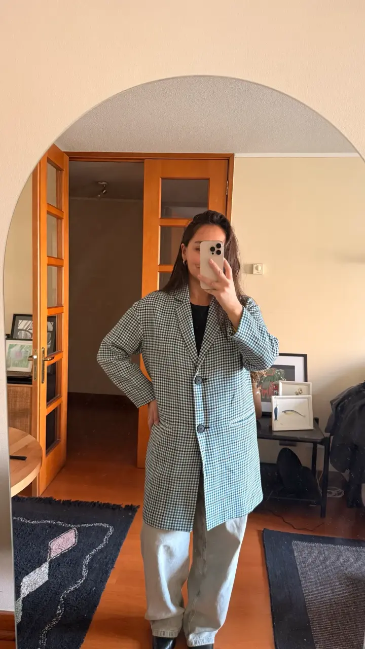 Abrigo de cuadros Bimba y Lola para mujer - 3