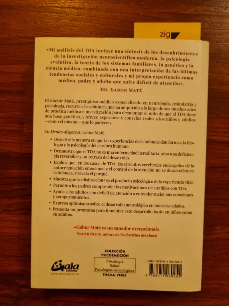 Libro Mentes Dispersas de Dr. Gabor Maté - 2
