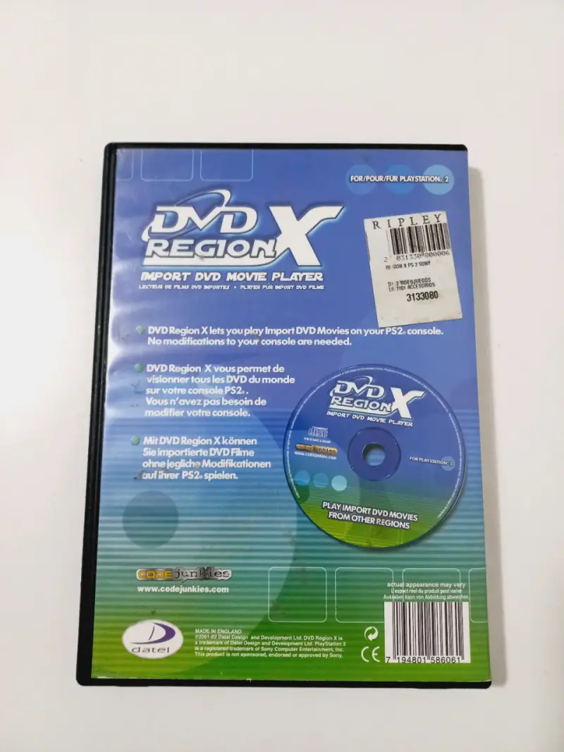 DVD Region X para PS2 - Reproductor de Películas Importadas - 3
