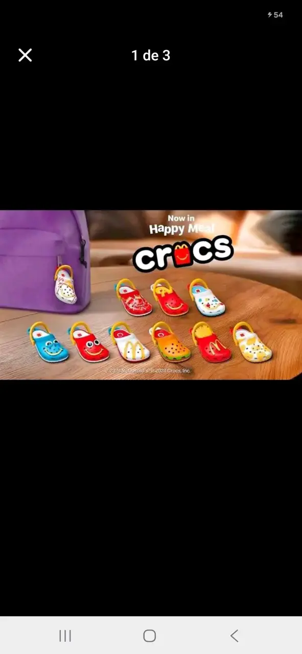 Mini Crocs de Juguete McDonald's Ultimas 4 - 1