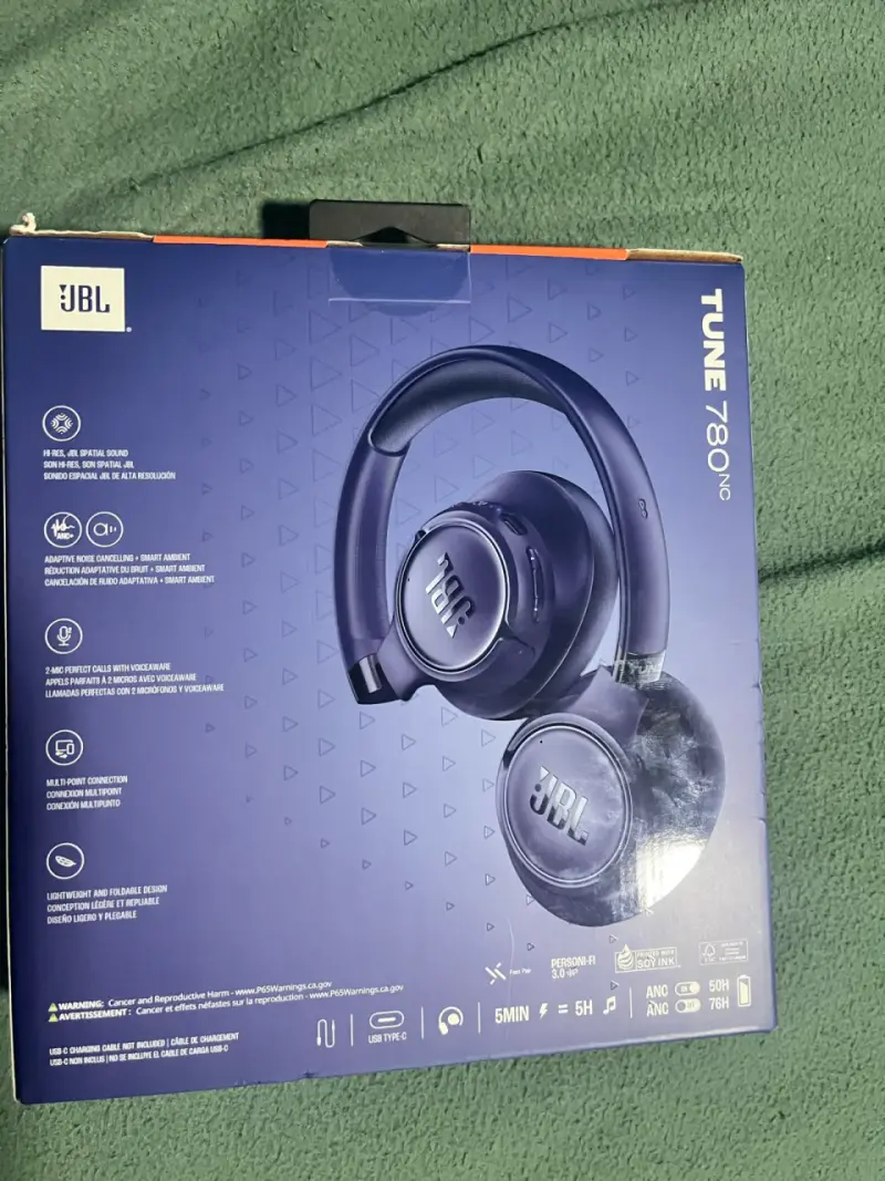Audífonos Bluetooth JBL Tune 780NC Azul - 3