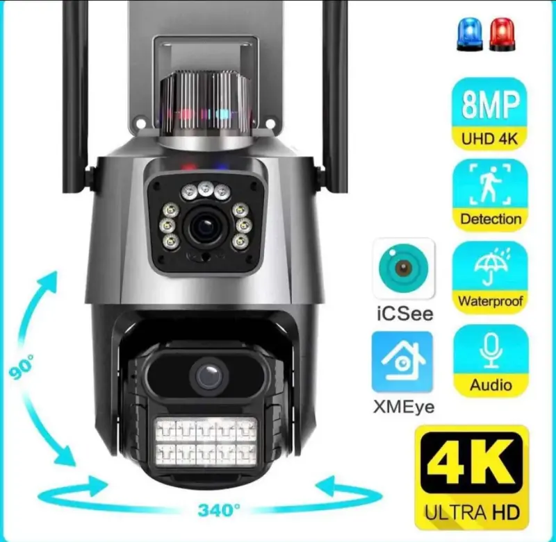 Cámara IP WiFi Smart 8MP con Visión Nocturna - 2