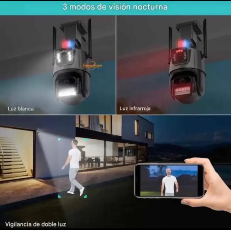 Cámara IP WiFi Smart 8MP con Visión Nocturna - 3
