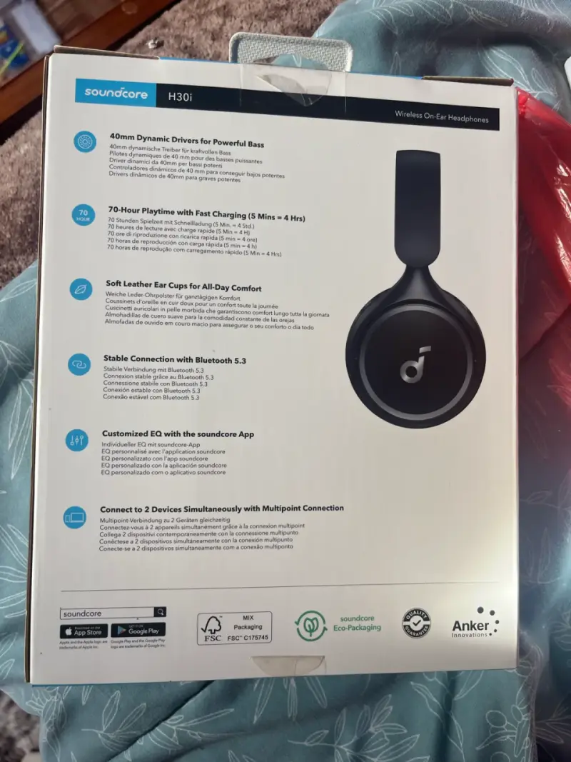 Audífonos Inalámbricos Soundcore H30i con Batería de 70 Horas - 2