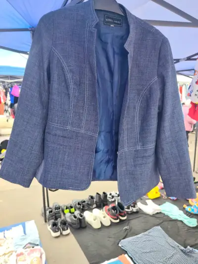 Chaqueta de mezclilla azul Sonia Melej - miniatura 1