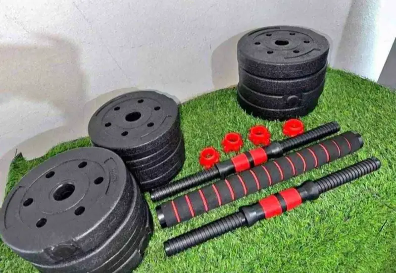Set de Pesas Ajustables con Barras y Discos