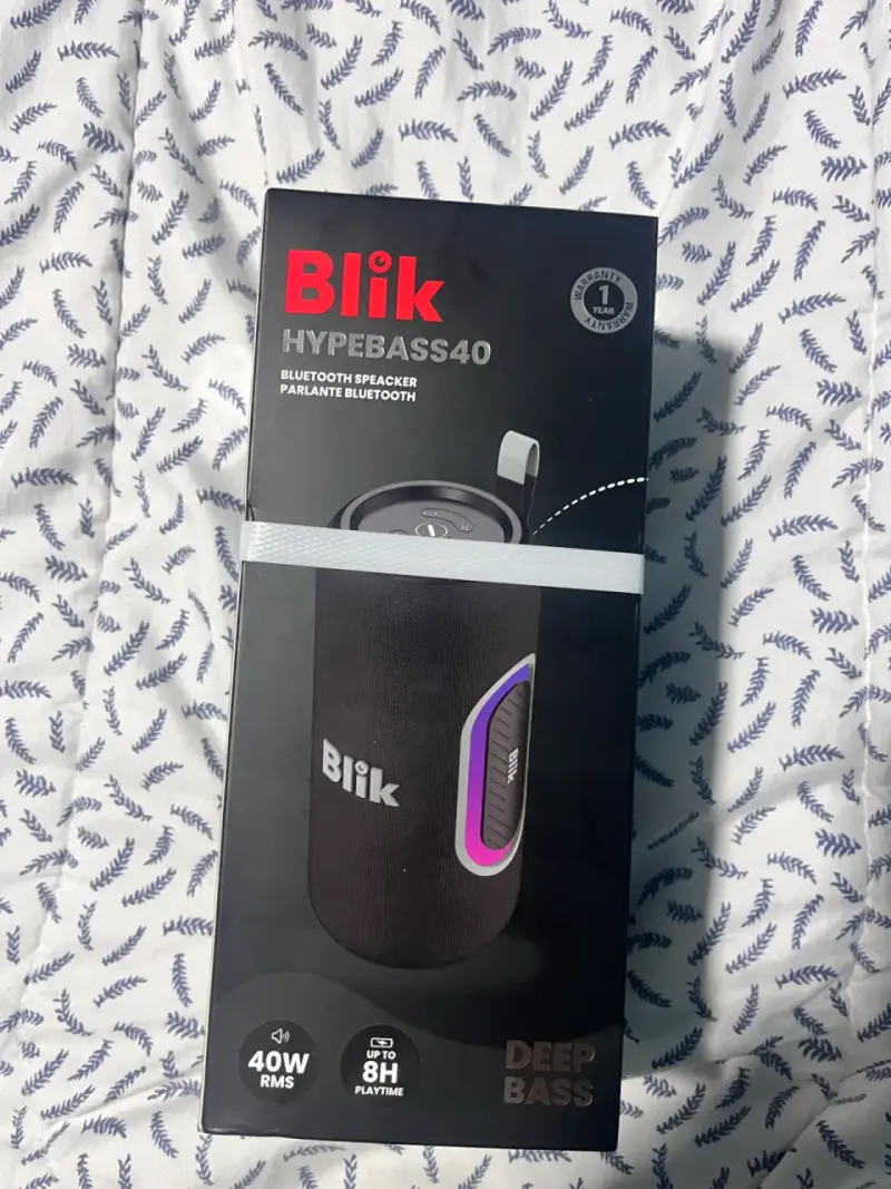Parlante Bluetooth Blik Hypebass40 con Deep Bass - 1