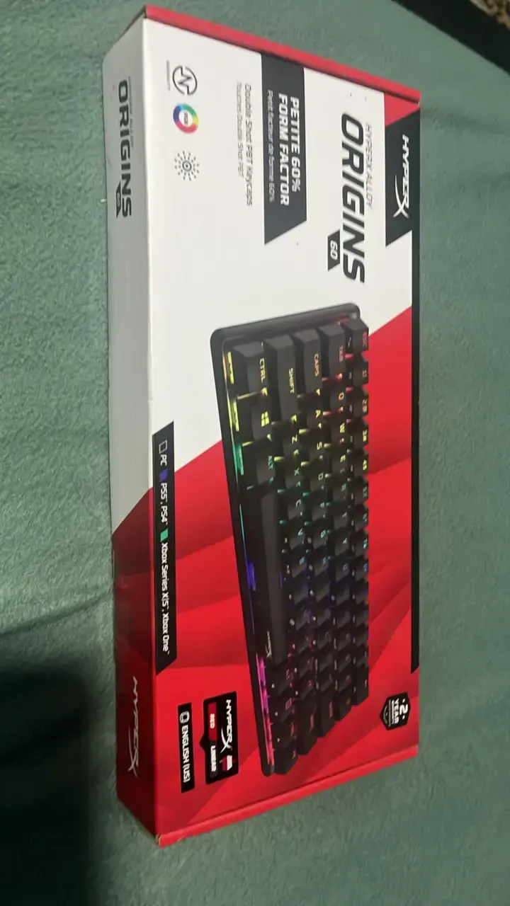 Teclado HyperX Origins 60% RGB para Gaming - 1